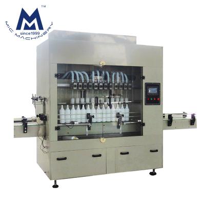 China Full Automatic Head Bleach Sanitizer Disinfection Corrosive Spirit Beverage Vinegar 12 Liquid Filling Machine for sale