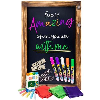 China Coffee factory wholesale small message table portable sign rectangle blackboard for wedding for sale