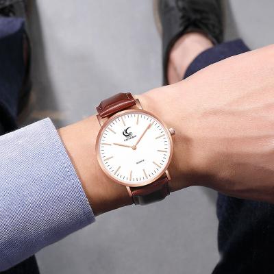 China Waterproof Hot Selling Sports Trend Ultra Thin Sapphire Glass Minimalist Unisex Quartz Watch Style Dial Watch for sale