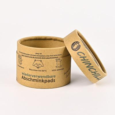 China 100% Recyclable Recycled Custom Packing Strong Kraft Cardboard 30ml 50ml White Brown Black Paper Tube for sale