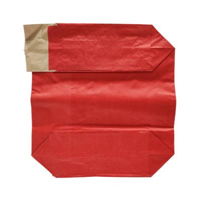 China Recycled Materials Wholesale 20kg 25kg 50 Kg Paper Valve Bag Packaging Multiwalled Kraft Coated Poly Kraft Lined Paper Bags for sale