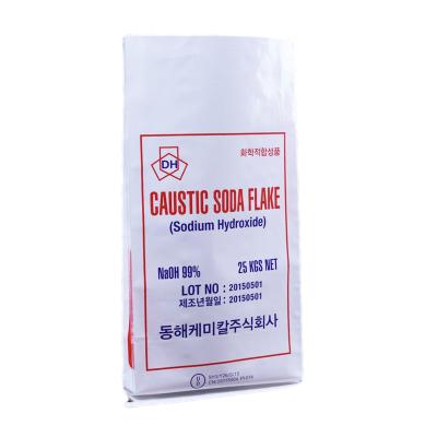 China China 25kg 50kg Impact Strength China PP Woven Sack Shock Resistant Bag For Caustic Soda Flake for sale