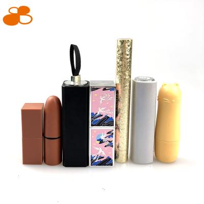 China Custom Luxury Empty Cosmetic Makeup Cosmetics Design Plastic Lipstick Tube for sale