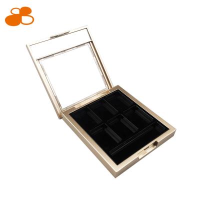 China Recyclable Custom Cosmetic Empty Plastic Magnetic Eyeshadow Case for sale