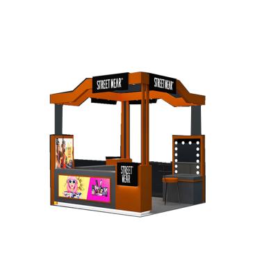 China Traditional Modern Makeup Cosmetics Show Kiosk New Design Cosmetics Kiosk In The Mall for sale