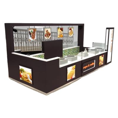 China Wholesale Modern Crepe Kiosk Food Kiosk Waffle Stand Fast Food Kiosk Food Booth for sale