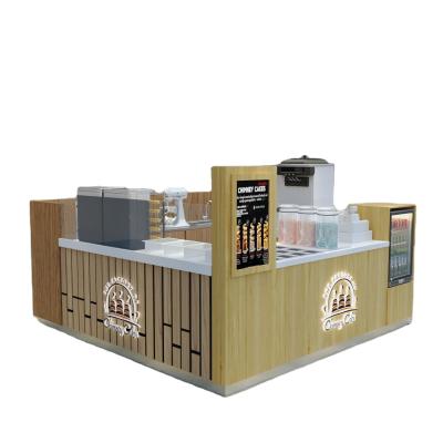 China Attractive Modern Cupcake Mall Cupcake Kiosk Cake Display Kiosk High Quality Food Kiosk for sale