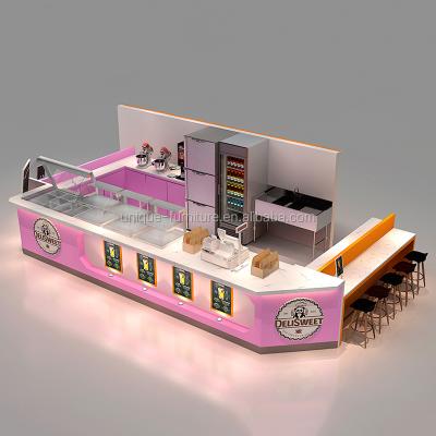 China Stylish Customized Commercial Cupcake Kiosk And Chocolate Cake Kiosk In Shopping Mall for sale