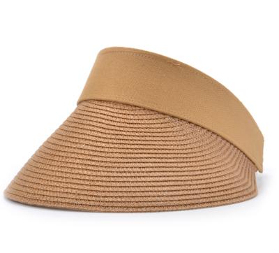 China 2019 high quality and fashionable dobby visor paper brim wide hat for sale