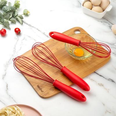 China 3 Pieces Viable Beater Baking Set Egg Beater Accessories Kitchen Tool Silicone Pieces for sale