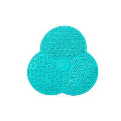 China For home use three best price modern makeup brush cleaning pad circle makeup brush pad for sale