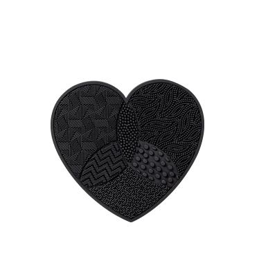 China For home use factory direct healthy makeup brush cleaning pad heart-shaped cleaning pad for sale