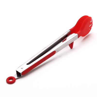 China Viable Multifunctional Nylon Kitchen Food Tongs With Stand for sale