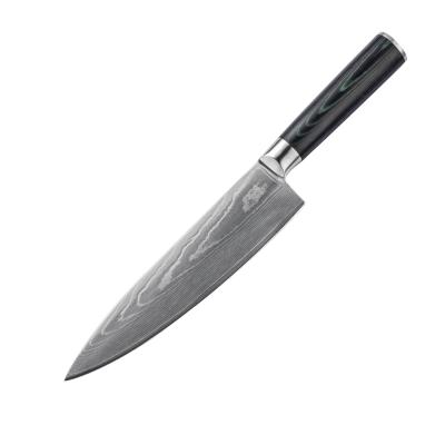 China Viable Chinese Manufacturer Damascus Steel Chef's Knife With Wood Handle 8 Inch Chef's Knife for sale