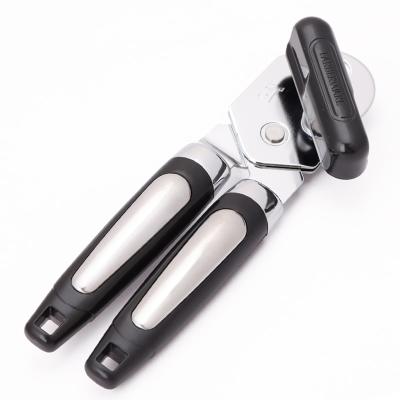 China Durable Commercial Hanging Can Opener Stainless Steel Black Handle Can Opener for sale