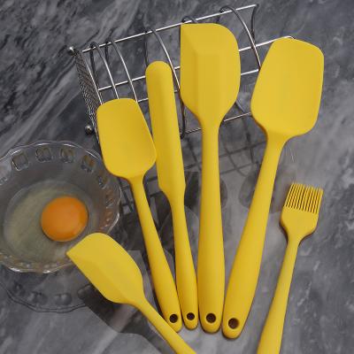 China 6 Pcs Viable Pure Color Concise Style Oil Brush And Spatulas Set With OEM/ODM Supported for sale