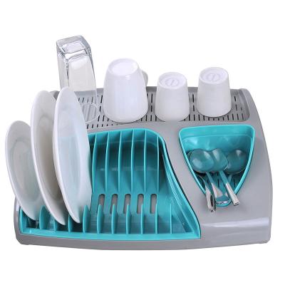 China New Design High Quality Modern Dish Organizer Collapsible Dish Drying Rack, Household Easy Storage Folding Dish Drainer for sale