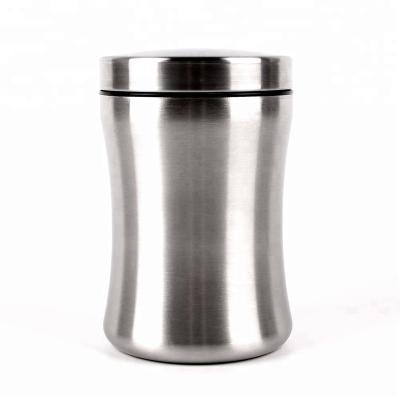 China Sustainable Stainless Steel Food Kitchen Storage Jar for sale