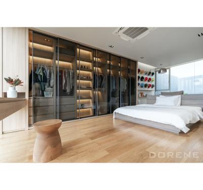 China (Other) 2023 Dorene Hotel Bedroom Full Storage Cabinet Adjustable Modular Wooden Custom Design Closets Furniture Sliding Door Wardrobe Modern for sale