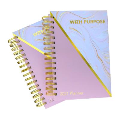 China Custom Spiral 2022 planner inserts and 300 page spiral notebook customzation for sale