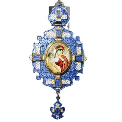 China Latest Religiou Design Orthodox Catholic Cross Necklace High Quality Double Sided Jesus Cross Pendant Neck for sale