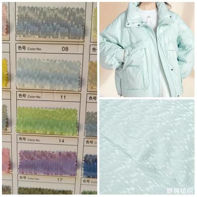 China Newest 100% Polyester Release Waterproof High Density Paper Coating Leaped Waterproof Cloth Pongee Taffeta Fabric For Coat, Bag for sale