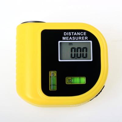 China mini portable ultrasonic distance meter with bubble level for sale