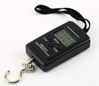 China 40kg/10g Portable Hanging Electronic Weighting Scale Black for sale