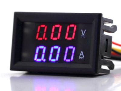 China LCD display DC 0-100V/10A Voltmeter and ammeter for sale