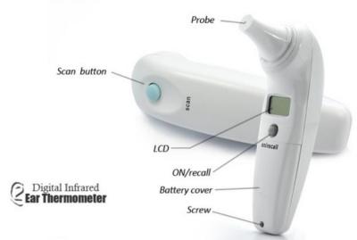 China Fast Reading Digital Infrared Ear Thermometer for sale