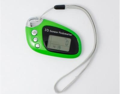 China Green Pocket 3D Sensor Pedometer for sale