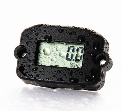 China HM022 IP68 Waterproof Digital Resetable Gasoline Inductive Hour Meter Tachometer  for Paramotors, Microlights, Generator for sale