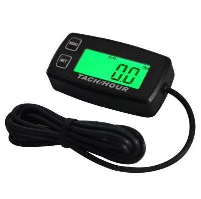 China HM035R Green Backlight LCD gasoline Inductive Tachometer for Paramotors, Microlights, Marine Engines for sale