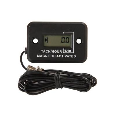 China HM012C Digital Waterproof Magnetic Activated Tach Hour Meter Tachometer Used For Snowmobile,Lawn Mower,Marine,Generator for sale