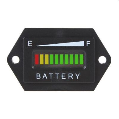 China BI001 12V 24V 36V 48V 72V LED Battery Indicator Battery Fuel Gauge Battery Charge Gauge For DC Powered Equipment for sale