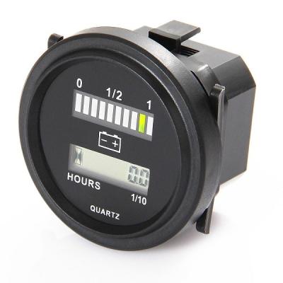 China Universal 12/24V, 36V, 48V and 72V Hour Meter and Battery Indicator for sale