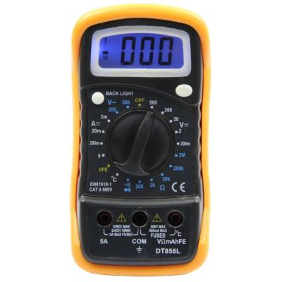 China DT858L(CE) Small Multimeter With Backlight for sale