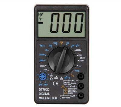 China DT700D 50Hz Square Wave Output Large LCD Disply Screen Digital Multimeter For Beginner for sale