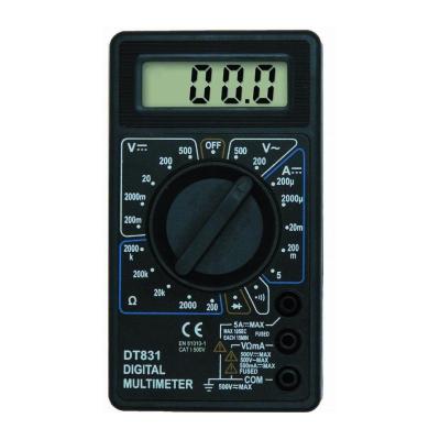 China DT831 CE(CAT I) Popular Small Digital Multimeter With Double Fuses For Beginner for sale