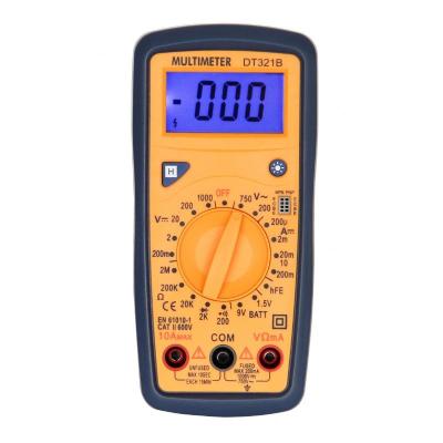 China DT321B Large LCD Screen Digital Multimeter With Blue Backlight and Data Hold Function for sale