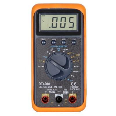 China DT420A Large LCD Screen Auto Range Digital Multimeter With Data Hold Function for sale