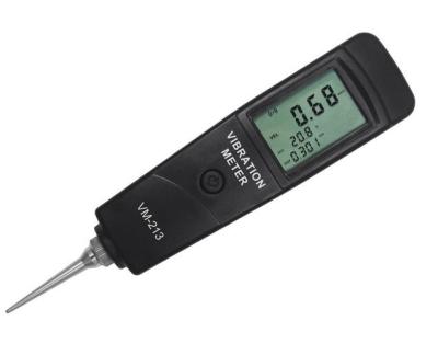 China VM-213 Portable LCD Display Displacement Velocity Acceleration Testing Pen Type Vibration Meter Vibrometer for sale