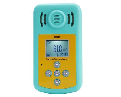 China KXL-806 Mini Portable Carbon Dioxide CO2 Concentration Detector LCD Display&Sound-light Alarm Gas Analyzer for sale