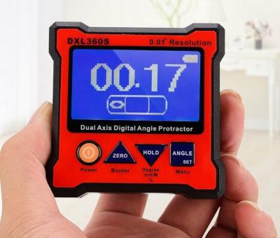 China DXL360S Genuine 2.3 inch LCD Screen Digital Protractor Inclinometer Level Box with Gyro Function for sale