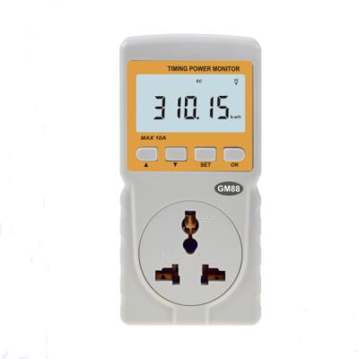 China GM88 Digital LCD display Intelligent Timing Micro Power Monitor Max 10A With Buzzer Alarm for sale