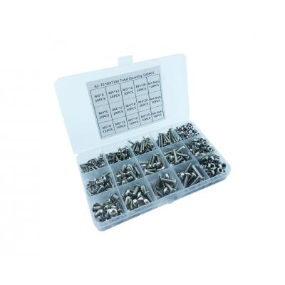 China M3-M5 Silver Stainless Steel Bolt and Nut Set For Industrial Use for sale