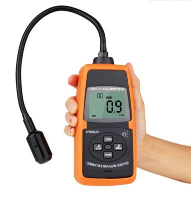 China SPD202 Large LCD Display 0~100%LEL 50~50000PPM Digital Combustible Gas Detector Leak Alarm Detector for sale