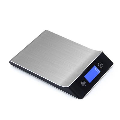 China 10kg/1g Electronic Kitchen Scale Digital Food Scale Stainless Steel Weighing Scale LCD High Precision Measuring Tools for sale