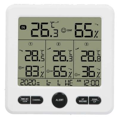 China TS-6210 3 In 1 Wireless Indoor Outdoor Thermometer For Weather Station Digital Weather Thermometer With Clock Calendar for sale