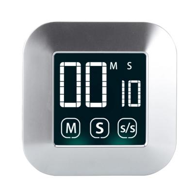 China TS-83 Touch Screen Digital Kitchen Timer for Kitchen Cooking Shower Study Stopwatch LED Counter Alarm Clock for sale